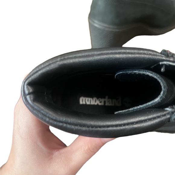 Black Leather Timberland wedges - Picture 8 of 11